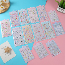 卡通动物泡棉贴纸厚款小颗粒闪亮3d立体手机壳立体装饰贴泡泡贴