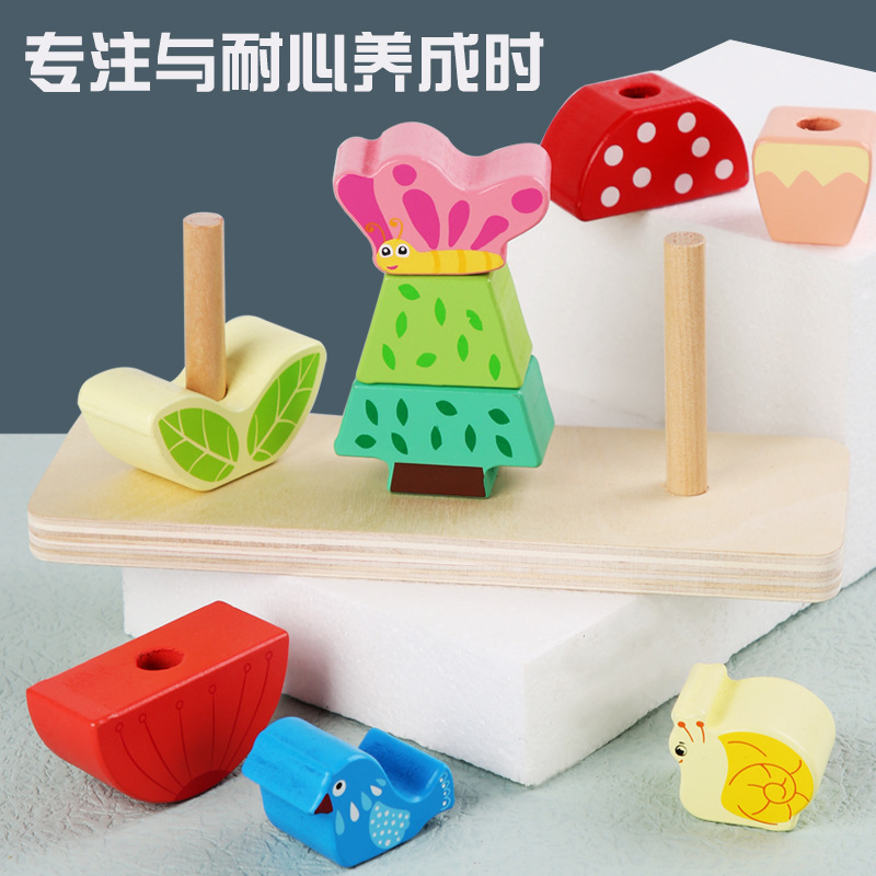 어린이 나무 날과 밤 가변 건물 블록 동물 올빼미 사자 접합 모양인지 건물 블록 과립 장난감