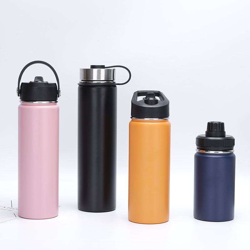 Olla espacial de acero inoxidable 304 transfronteriza, termo portátil de color degradado de gran capacidad, botella de agua deportiva para exteriores