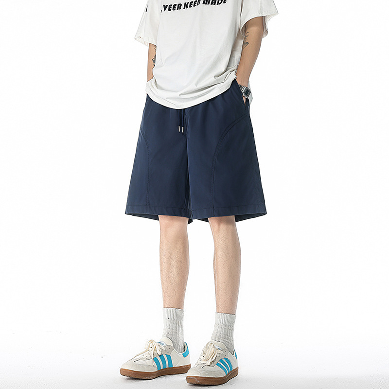 Men's Summer 2025 New Loose High Street Casual Shorts American Style Sports Running Fitness Thin Five-Point Shorts