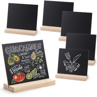 Desktop logo small blackboard restaurant party Christmas decorative wooden board creative cross -border wood crafts