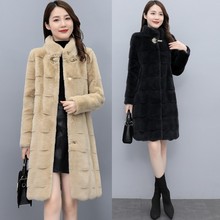 貂皮大衣女整貂海宁高仿貂毛外套长款女式貂皮外套水貂皮草女秋冬