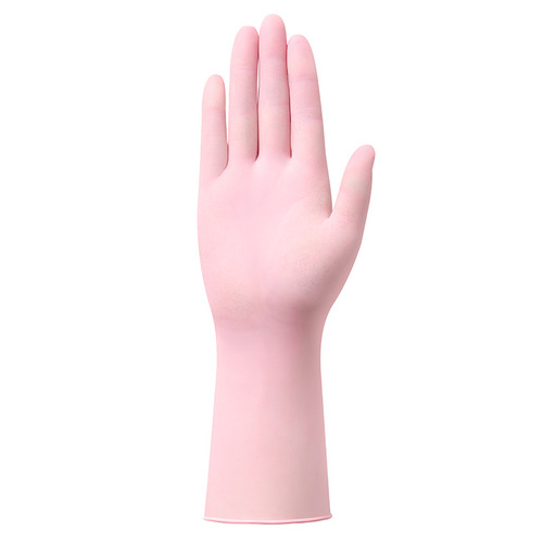 Food-grade extended latex kitchen dishwashing laundry durable cleaning disposable nitrile gloves