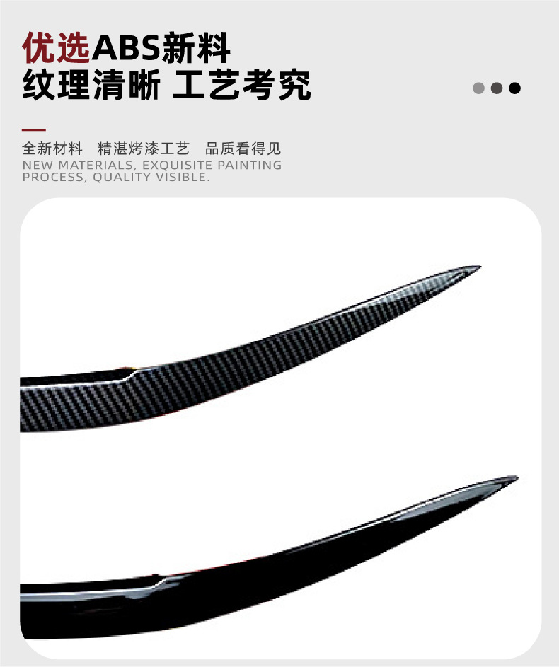 Headlight Eyelid Cover Trim for BMW 3 Series G20 2019+