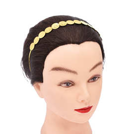 时尚合金钱币发箍超仙ins发饰品巴洛克波西米亚单排头箍