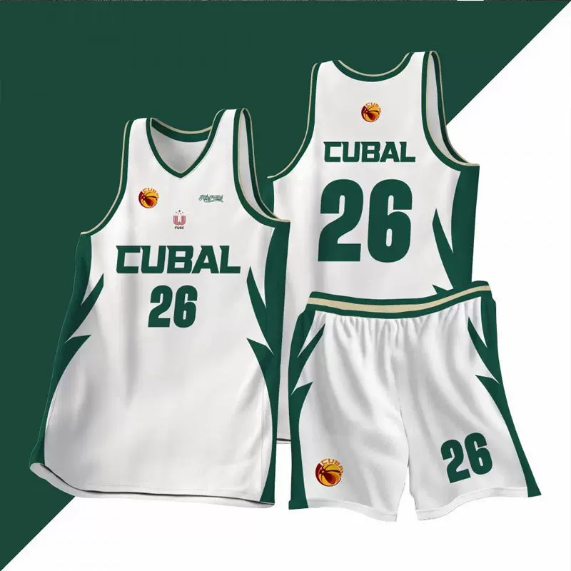 2024新款G联赛点燃球衣美式CUBAL儿童篮球服套装男大学生比赛队服