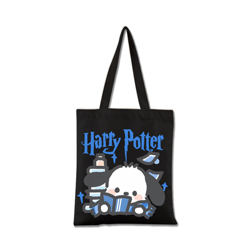 Pacha Dog Co-Branded Harry Potter Four Schools Simple and Versatile Canvas Bag Shoulder Crossbody Bag Handbag Canvas Bag