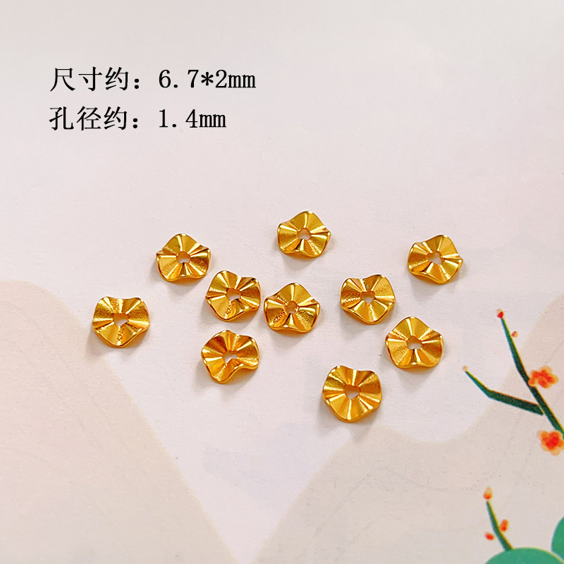 S925 ancient silver gold-plated diamond ball waist-shaped separator bead bracelet jewelry DIY accessories wholesale