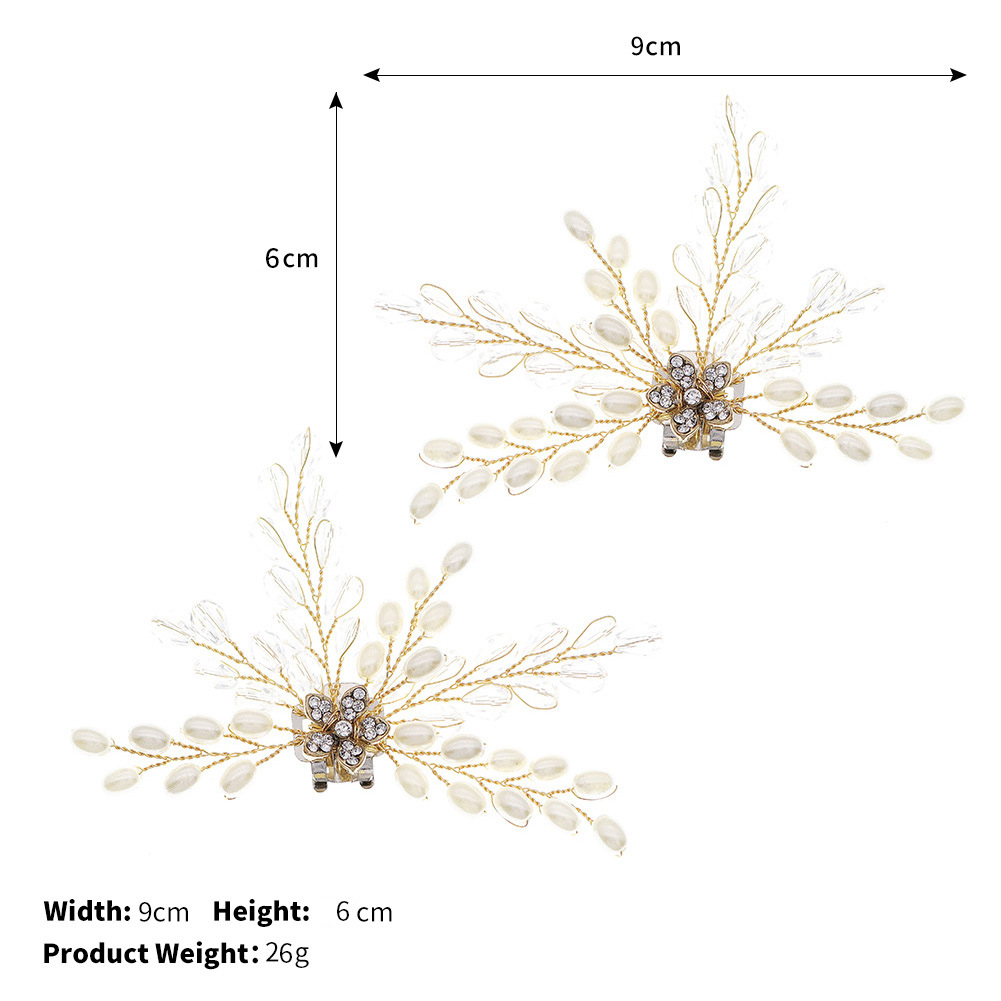 Pearl Shoe Flower DIYBridal Wedding Shoe Accessories Beaded Shoe Clip Toe Decoration Detachable Crystal Shoe Buckle