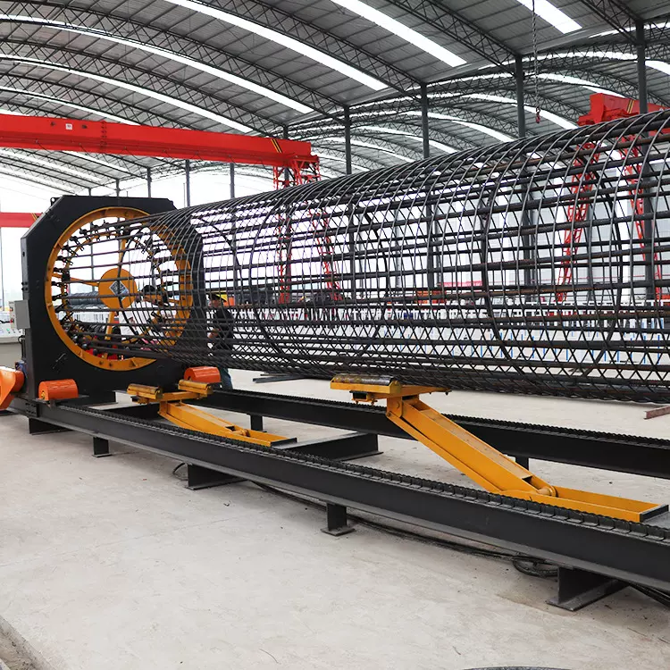 定制钢筋笼盘丝机 2米桥梁钢筋笼成型设备