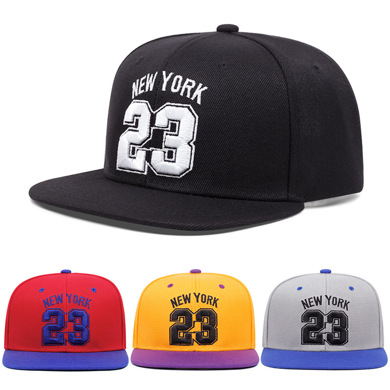 23 Embroidered Baseball Cap European and American Jordan Basketball Cap Unisex Fashionable Sun Hat Sports Visor Cap