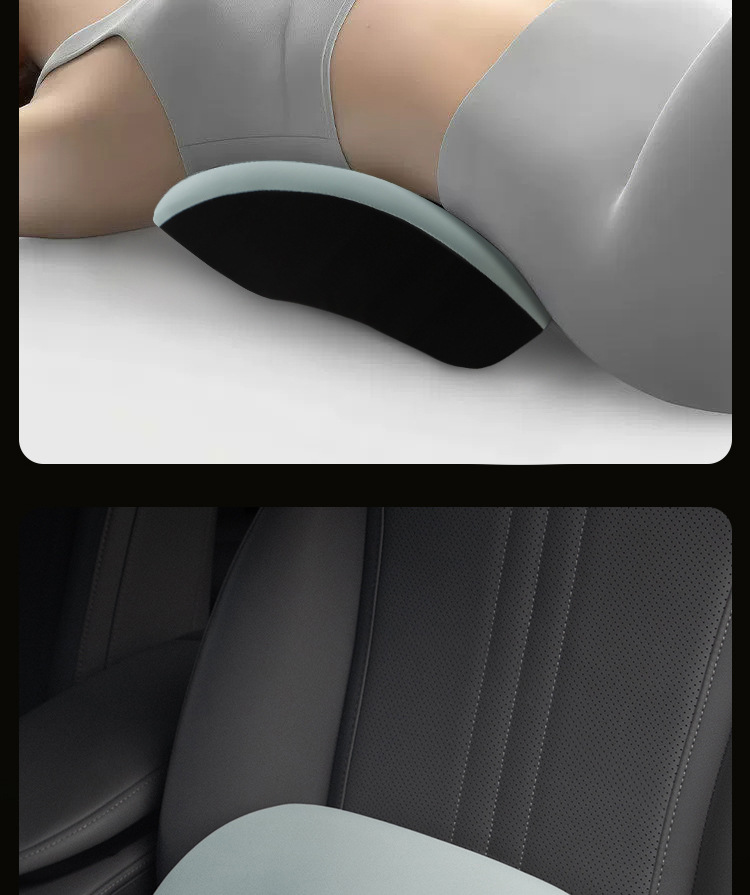 Car Seat Cushion Lumbar Support Pillow for Car and Home Use