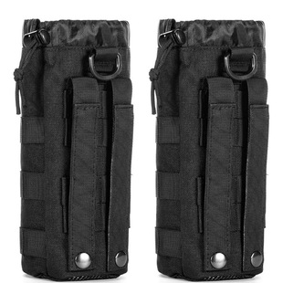 Net Water Kettle Bag Bag Water Cup Cover Camouflage Tactical Lightweight Molle System Waist Hanging Large Water Bottle Bag Outdoor