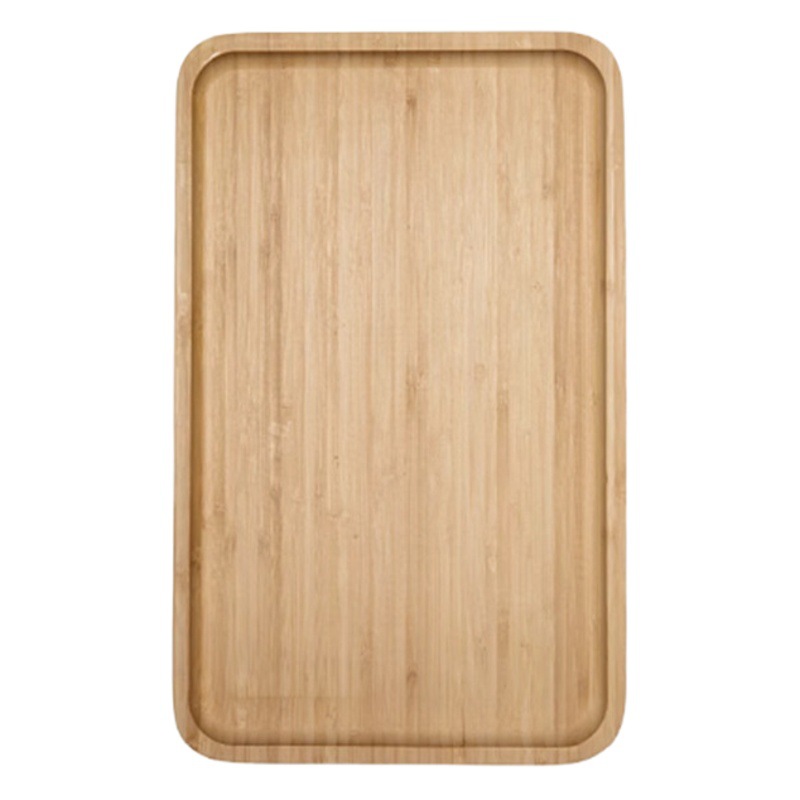 Bandeja de bambú rectangular japonés ins pastel de pizza placa redonda Nordic hogar taza de té vajilla placa