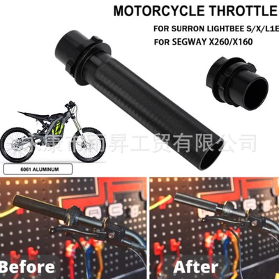 Suitable for Surron X/S Off-Road Electric Vehicle Modified Aluminum Alloy Throttle Handlebar Refueling Handlebar Speed Handlebar