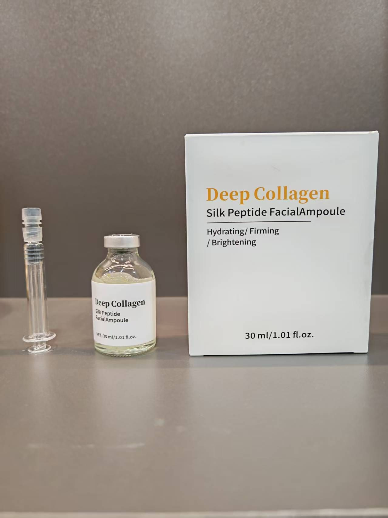 跨境专供胶原蛋白原液Deep Collagen Silk深层保湿安瓶精华液30ml