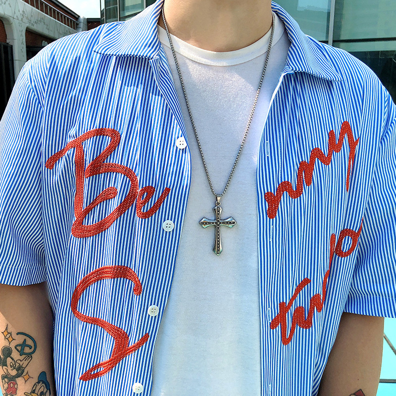 Punk Cross Alloy Plating Menu0027S Pendant Necklace 1 Piece