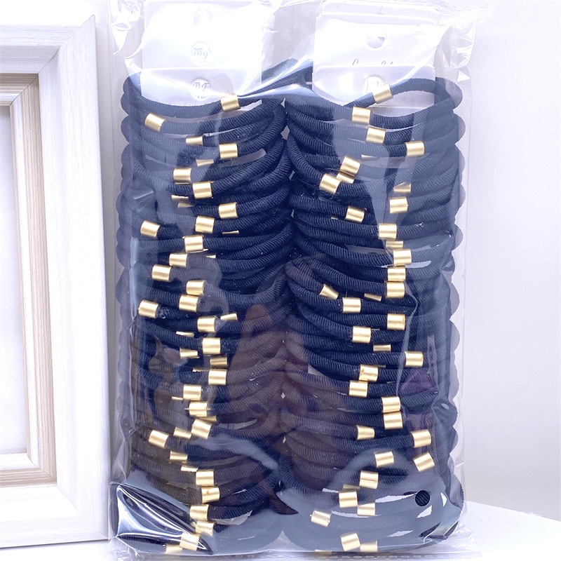 Recomendar 5 tarjetas Diamond Ball Pearl banda de goma cuentas de oro banda para el cabello cuerda para el cabello dos yuanes tienda accesorios para el cabello accesorios para la cabeza SUMINISTRO DE puesto