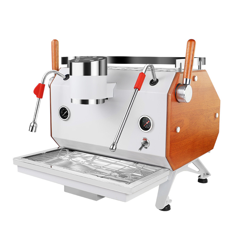 Máquina de café profesional semiautomática italiana KS530, máquina de espresso de vapor para cafetería con extracción de un solo cabezal