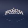 Metal children's headband heart-shaped, hair accessory for bride, simple and elegant design