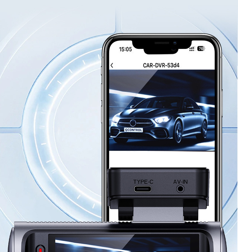 Y front and rear dual recording 4K WiFi connected APP loop recording night vision dashcam