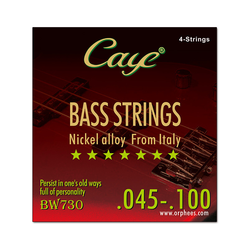Bass Strings, Electric Bass Strings, Nickel-Plated, Wrapped with Carbon Steel Core, Smooth Feel, 4/5/6 Strings Bass Strings