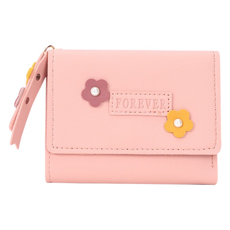 Ventas directas de la fábrica 2022 estilo coreano nueva cartera de las mujeres corto creativo moda billetera estudiante hebilla monedero