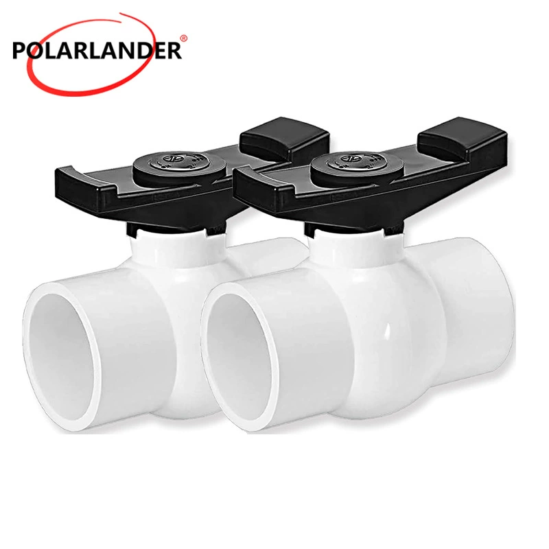 2 шт. ПВХ шаровой кран полного потока шаровой кран для различных труб системы управления водой