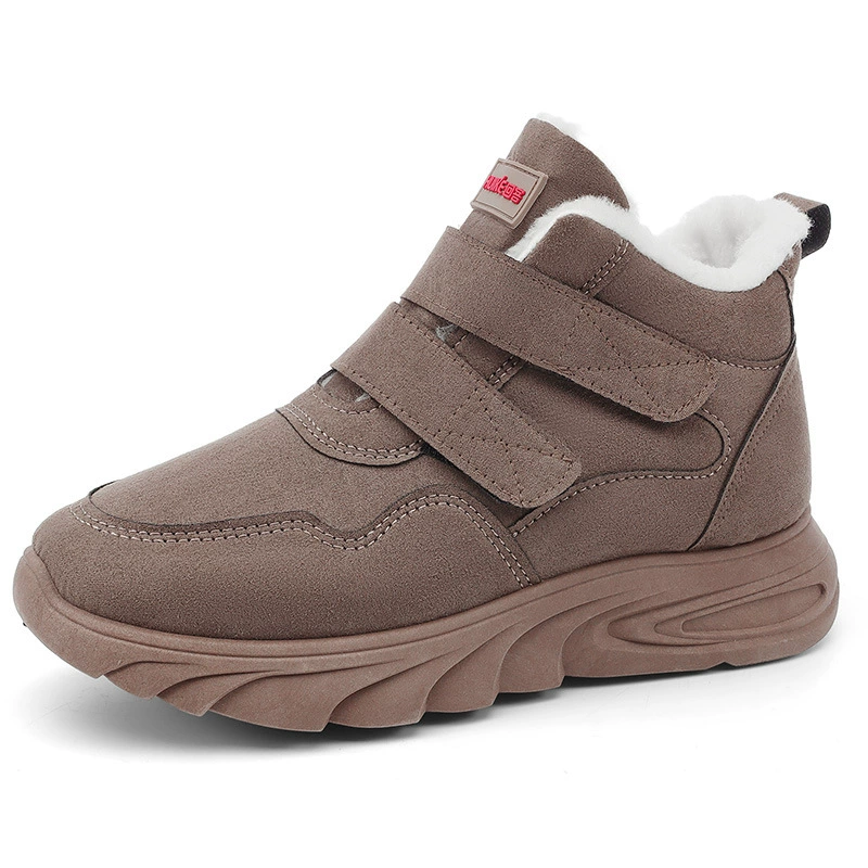 Зимние нескользящие повседневные ботинки для женщин (матерей), плюшевый подклад, легкие, размеры 36–40