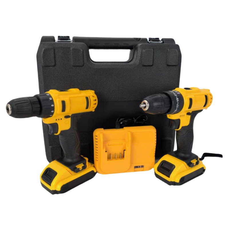 Explosión transfronteriza multifuncional herramienta de hardware taladro eléctrico conjunto de taladro eléctrico de mano de alta potencia tornillo eléctrico de batería de litio