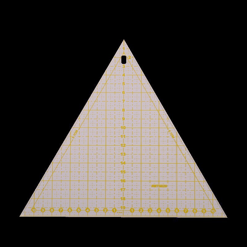 Regla de costura acrílica cuadrada negra transparente cuadrada regla material de herramientas de fabricación de ropa