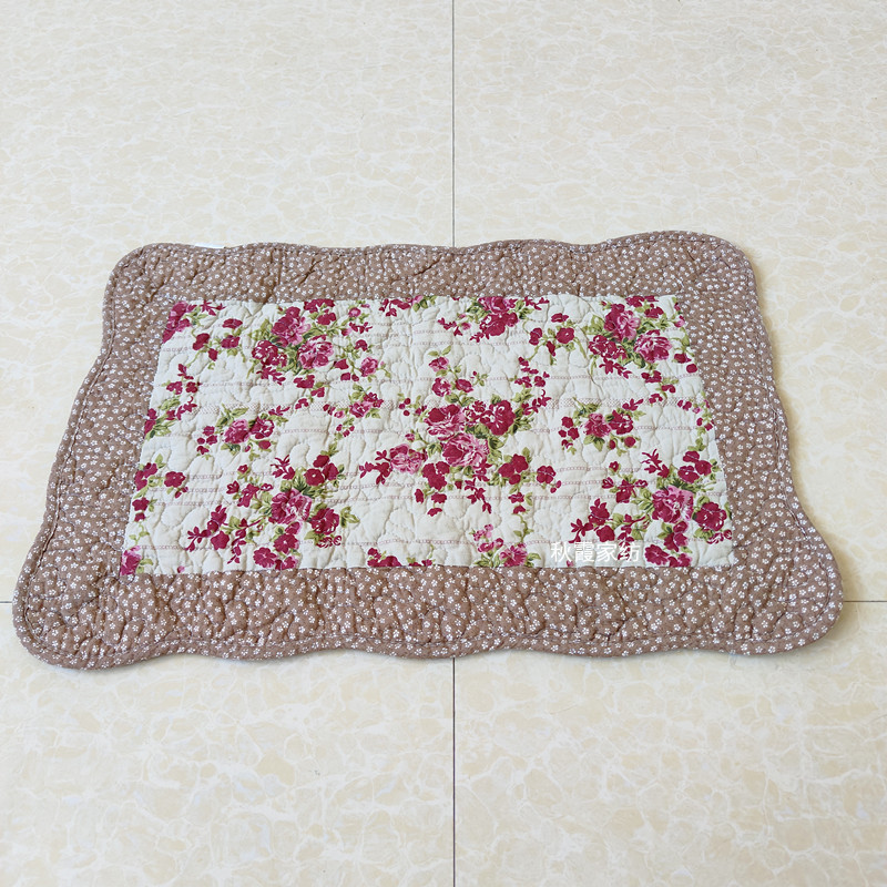 카드 가장자리 빨간 꽃