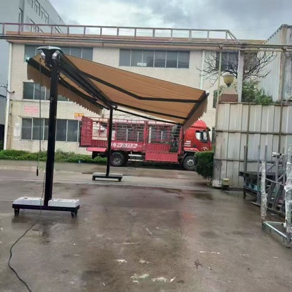 户外遮阳防晒雨蓬移动车棚餐饮大排档餐厅帐篷