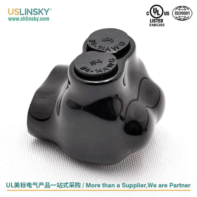 Изолированный многожильный кабельный разъем Услинского, алюминиевый, сертифицированный UL, односторонний входной разъем американского стандарта LICS4-2