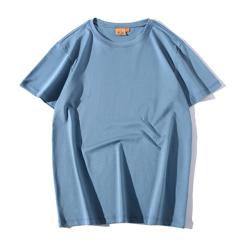 50 hombros, doble cara, antibacteriano, cuello redondo, manga corta, ropa de trabajo, camisa cultural, camiseta de algodón, logotipo personalizado