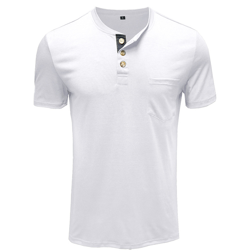 Herren Henley T-shirt Kurzarm Für Den Sommer In Der Herrenmode_voghion.com