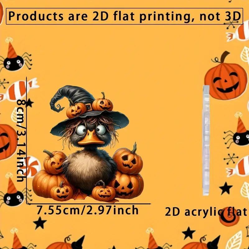 Nuevos productos transfronterizos de acrílico creativo de Halloween calabaza hombre horror espejo retrovisor de automóvil colgante decoración
