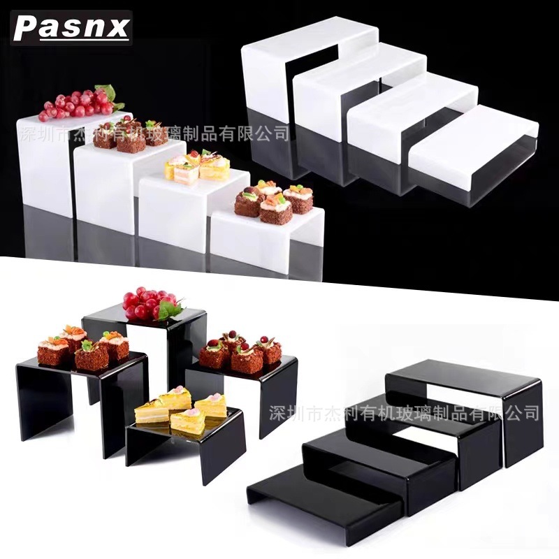 亚克力点心甜品台冷餐摆台套装蛋糕托盘点心茶歇展示架餐台摆件