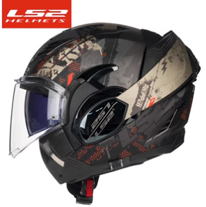 LS2 motocicleta casco completo cubierta trasera Flip casco de exposición hombres y mujeres personalidad motocicleta carreras Doble espejo casco completo FF900