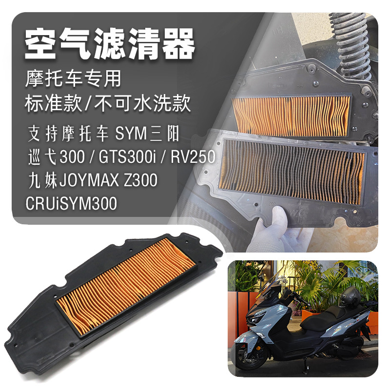 适用三阳巡弋CRUiSYM空滤JOYMAX九妹Z300 XS300T GTS空气滤芯