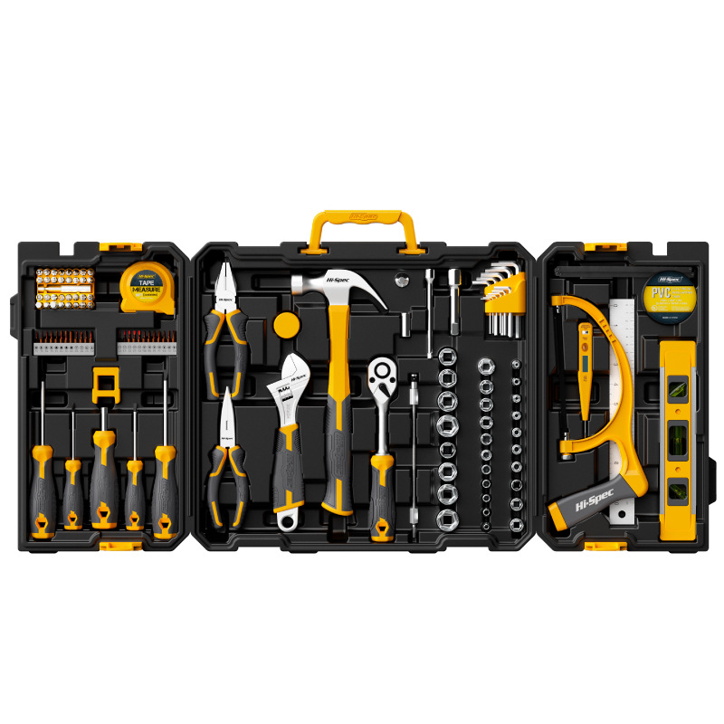 Juego de herramientas de llaves de tubo Hi-Spec de 126 piezas, juego combinado métrico e imperial, alicates, herramientas de reparación de vehículos image 6