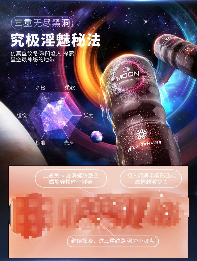 Colorful Manual Masturbation Cup for Men, TPE Textured Sleeve, Discreet Adult Toy — detail image 4