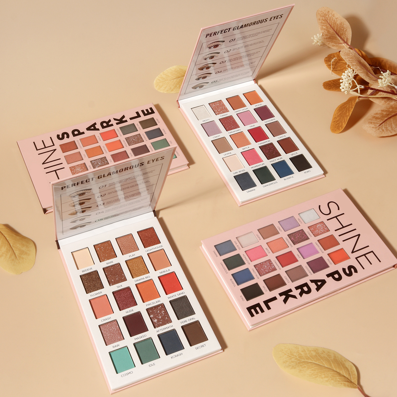 MISSYOUNG Cross-border 20-color eyeshadow palette, paper eyeshadow, pearlescent eye makeup, matte eyeshadow, Amazon undefined