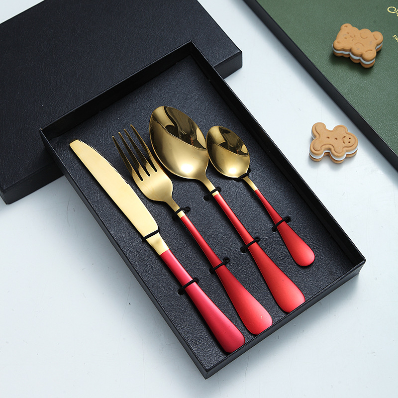 [골드 + 레드] 4 종 세트 + 선물 상자