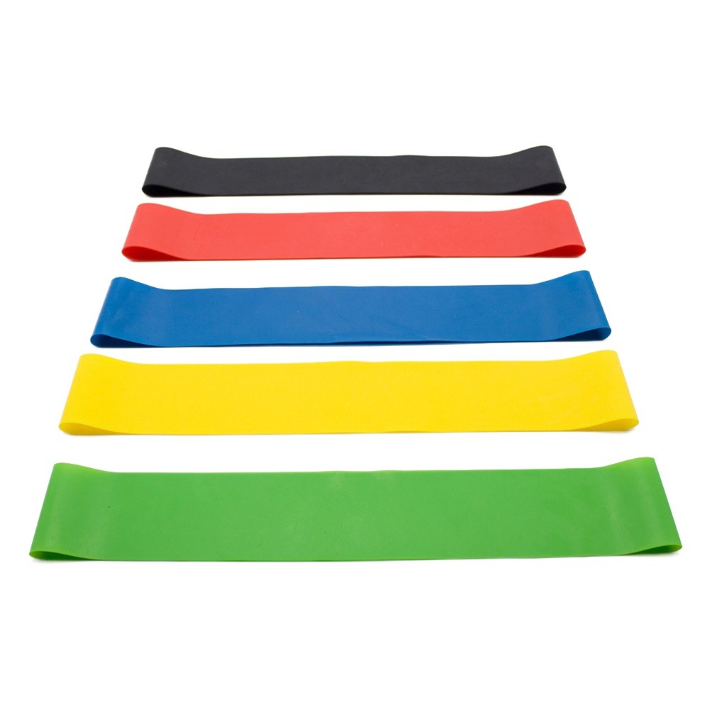 Venta directa de fábrica con estándar de cinco colores fuerza resistencia banda cadera adelgazamiento pierna tensión banda culturismo adelgazamiento equipo de fitness