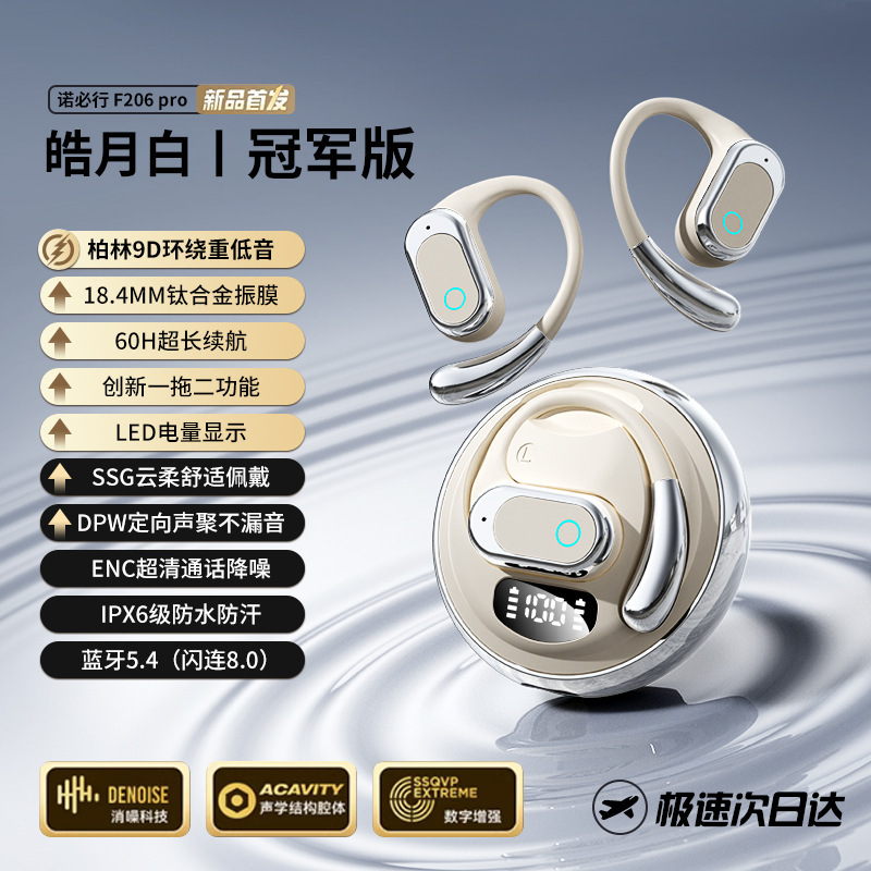 プライベートモデルクロスボーダーF206 Bluetoothヘッドセットワイヤレスオープンスポーツ超長バッテリー寿命高品質スポットソース卸売|undefined