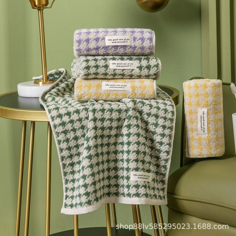 Towel Cotton Face Towel Thickened Absorbent Gift Advertising Embroidered logo Adult Household Face Wash Cotton Towel Wholesale