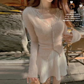 时尚休闲套装;女式针织衫;连衣裙