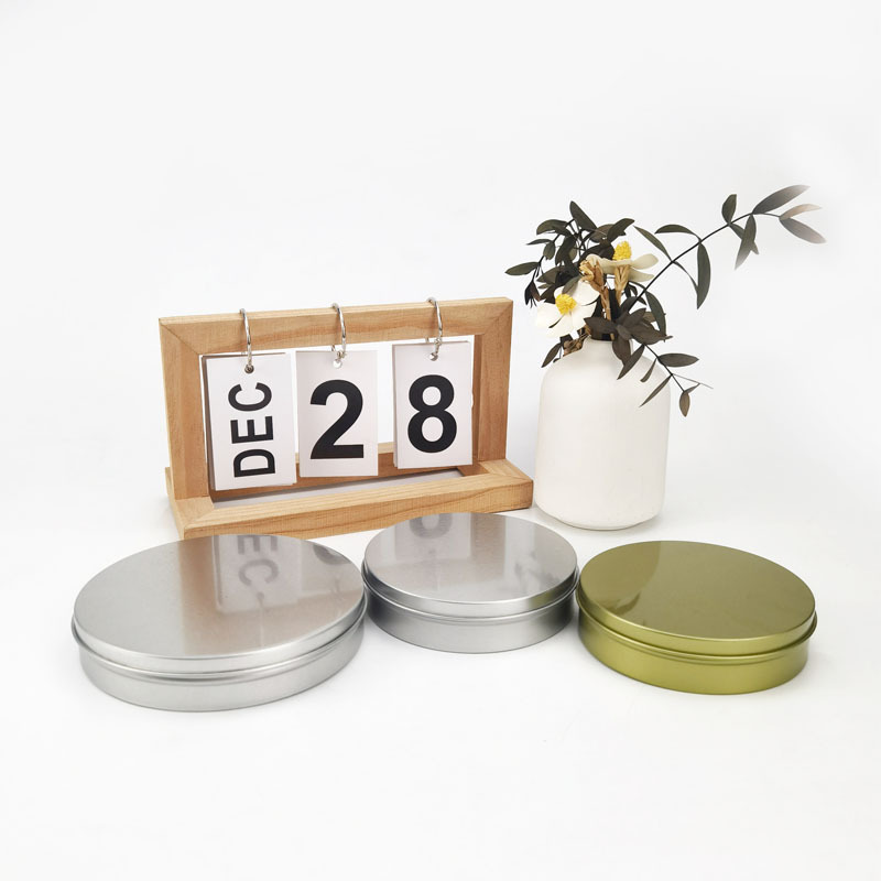 圆形扣糖饼游戏铁盒马口铁盒铁罐杯垫字牌颜料模型铁盒包装现货