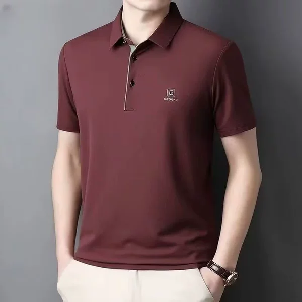 C11 short sleeves brown and red